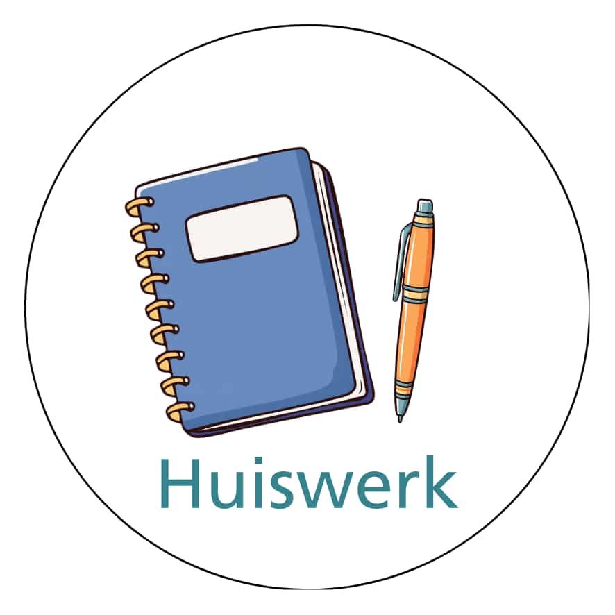 Magnetisch pictogram Huiswerk