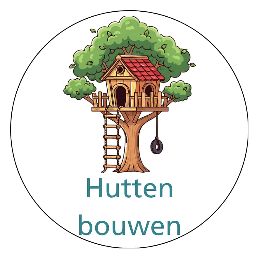 Magnetisch pictogram Hutten bouwen