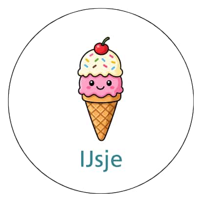 Magnetisch pictogram IJsje