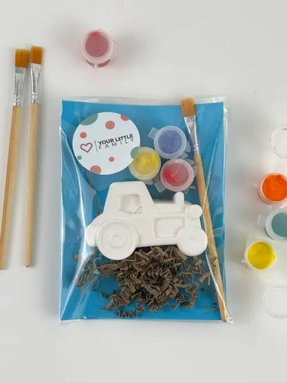 Versie D van Knutseltraktatie voertuigen set (Keuze uit 2 en 3 kleuren)