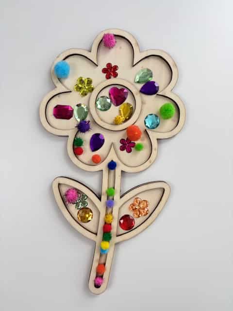 Knutselset Bloem – Zelf maken en personaliseren met vilt en steentjes