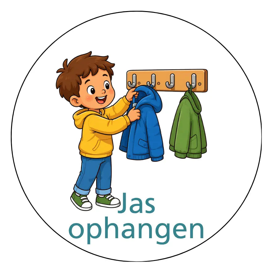 Magnetisch pictogram Jas ophangen