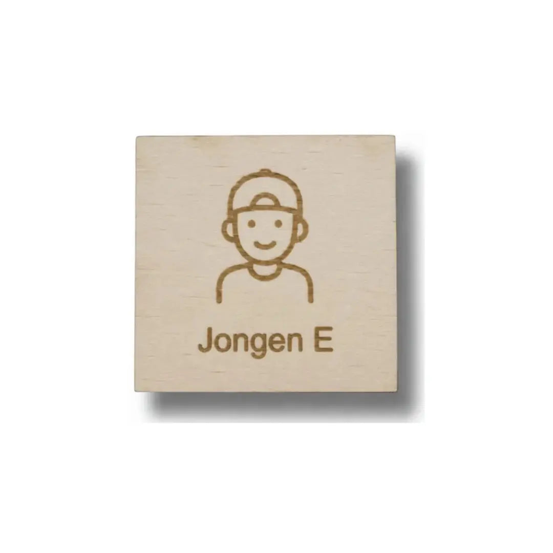 Pictogram Jongen E met Naam – Persoonlijk Weekplanner Pictogram