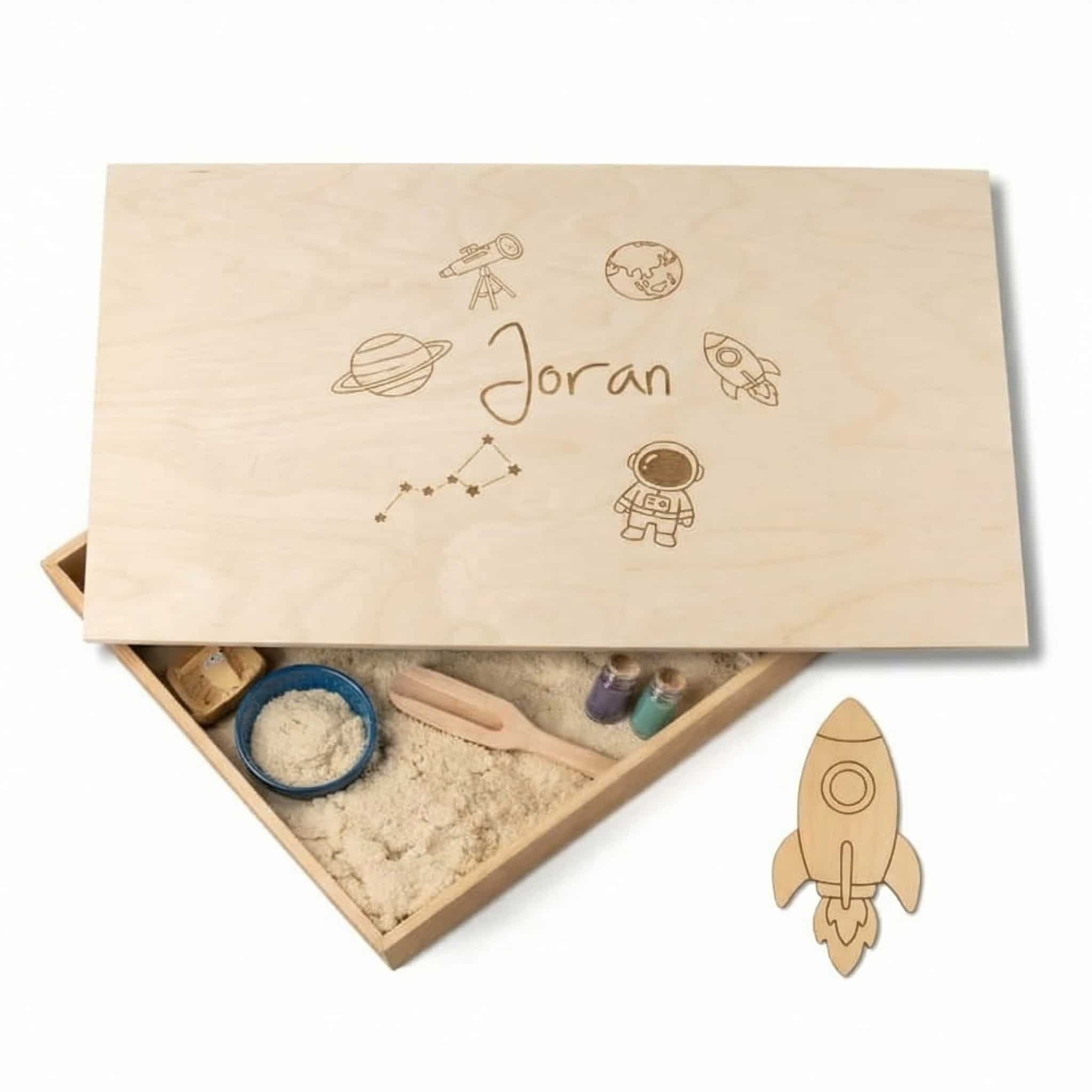 Houten Speelbak Ruimte – Naturel of Full Colour