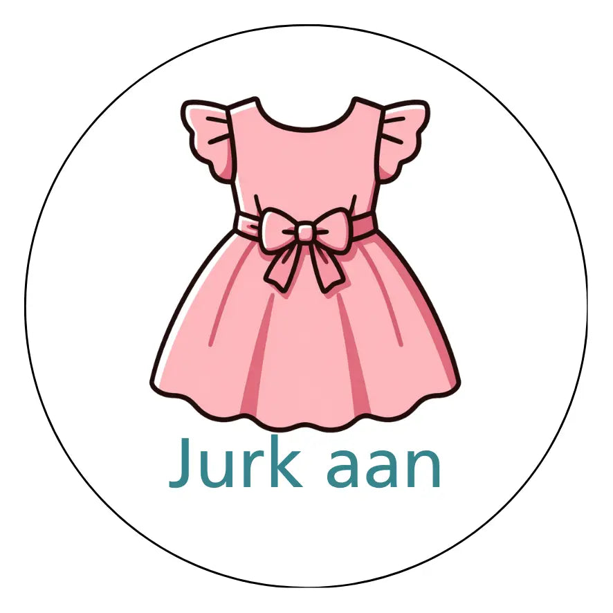 Magnetisch pictogram Jurk aan & Jurk uit