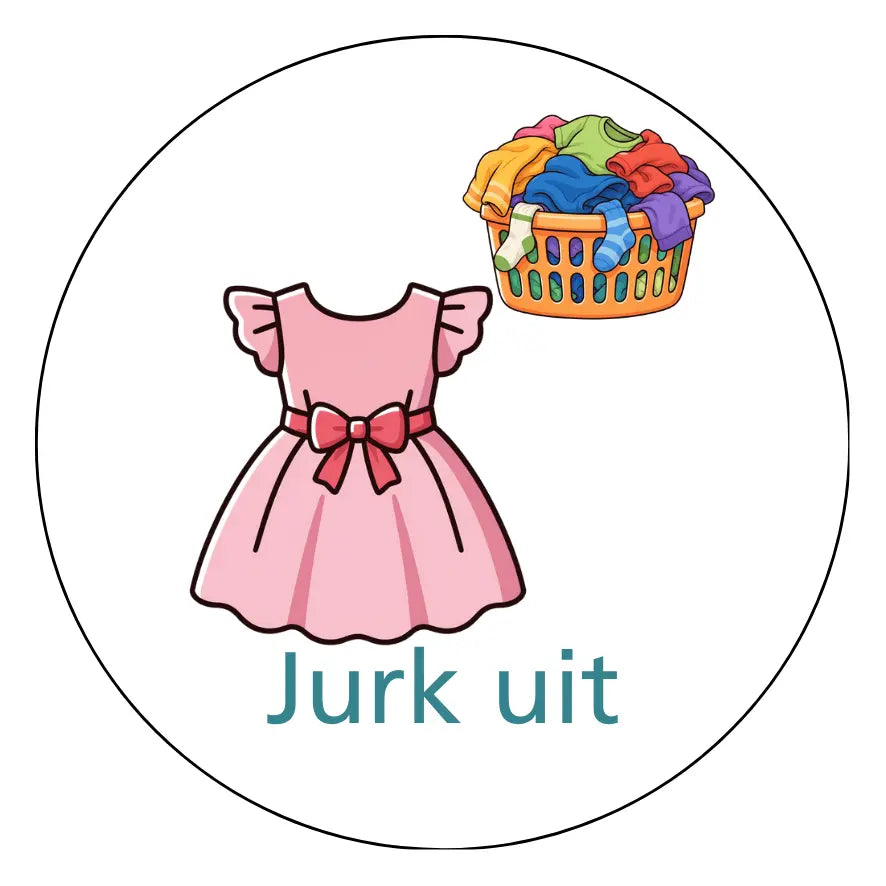 Magnetisch pictogram Jurk aan & Jurk uit
