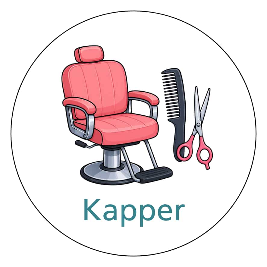 Magnetisch pictogram Kapper