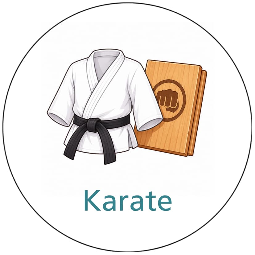 Magnetisch pictogram Karate
