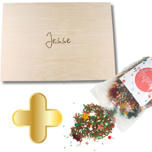 Houten Speelbak + 1 kg Kerst Mix SETKorting