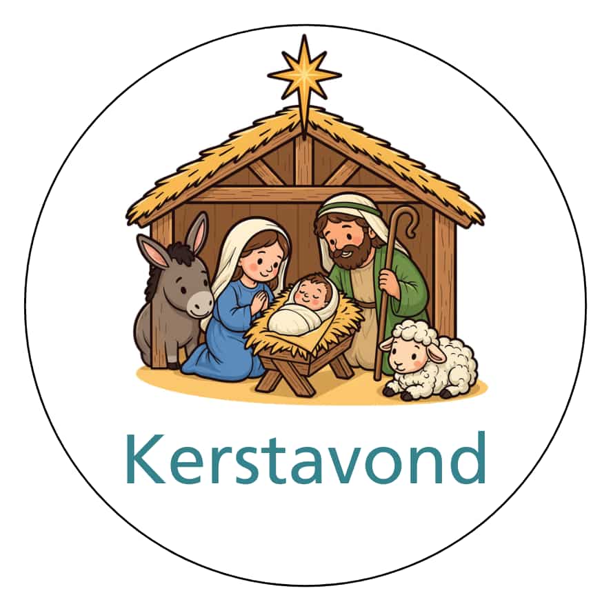 Magnetisch pictogram Kerstavond