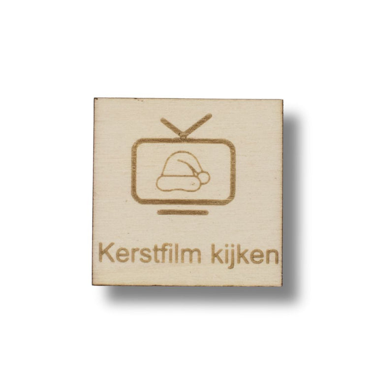 Pictogram kerstfilm kijken