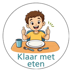 Klaar met eten J