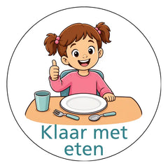 Klaar met eten M