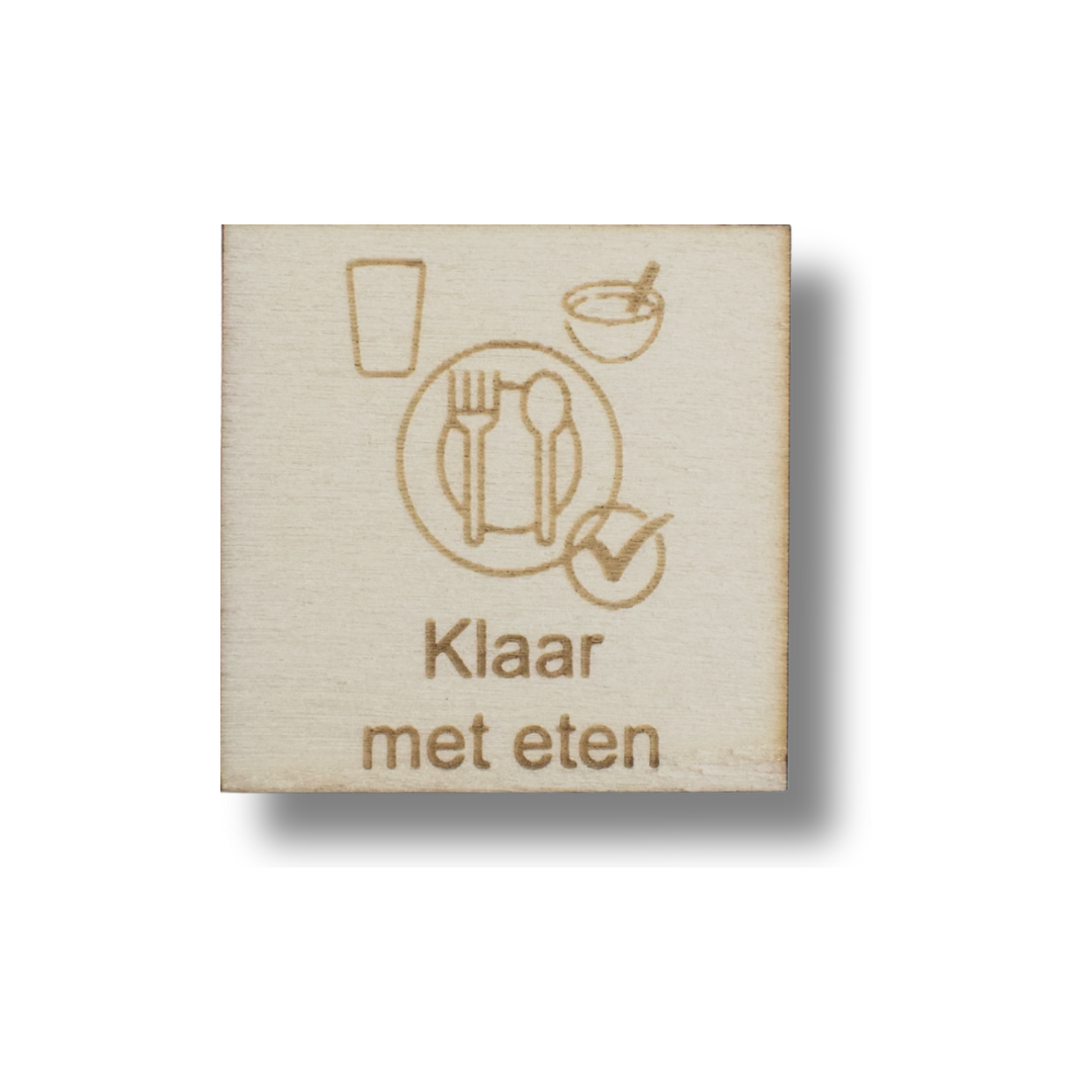 Pictogram Klaar met Eten
