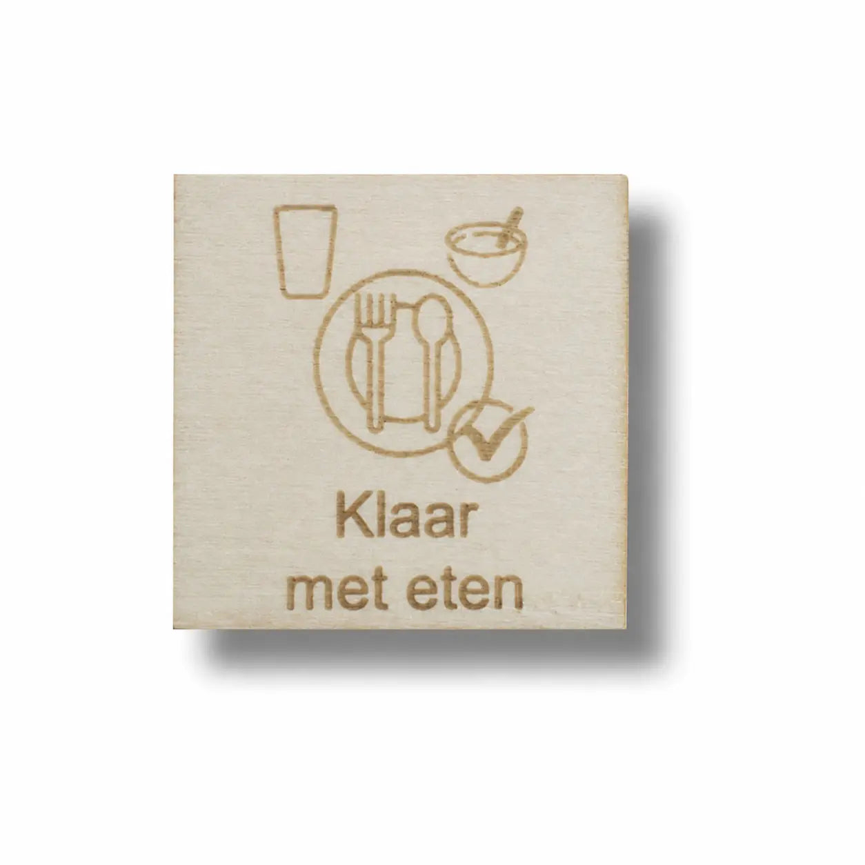 Pictogram Klaar met Eten – Structuur & Routine Kind
