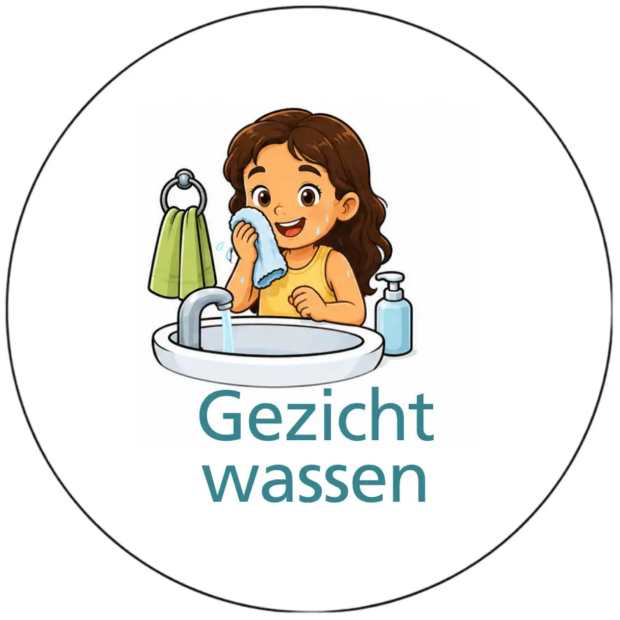 Magnetisch pictogram Gezicht wassen