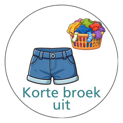 Korte broek uit