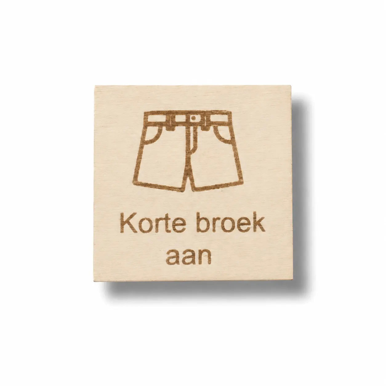 Pictogram Korte broek aan