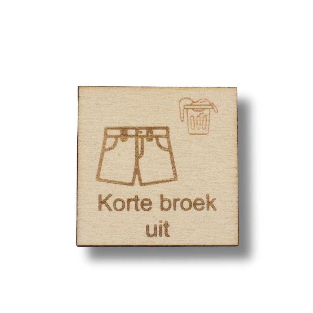 Pictogram Korte broek uit
