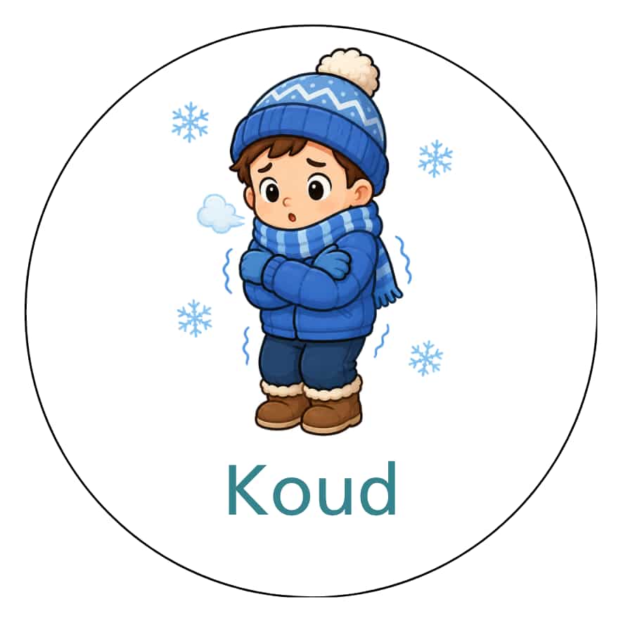 Magnetisch pictogram Koud