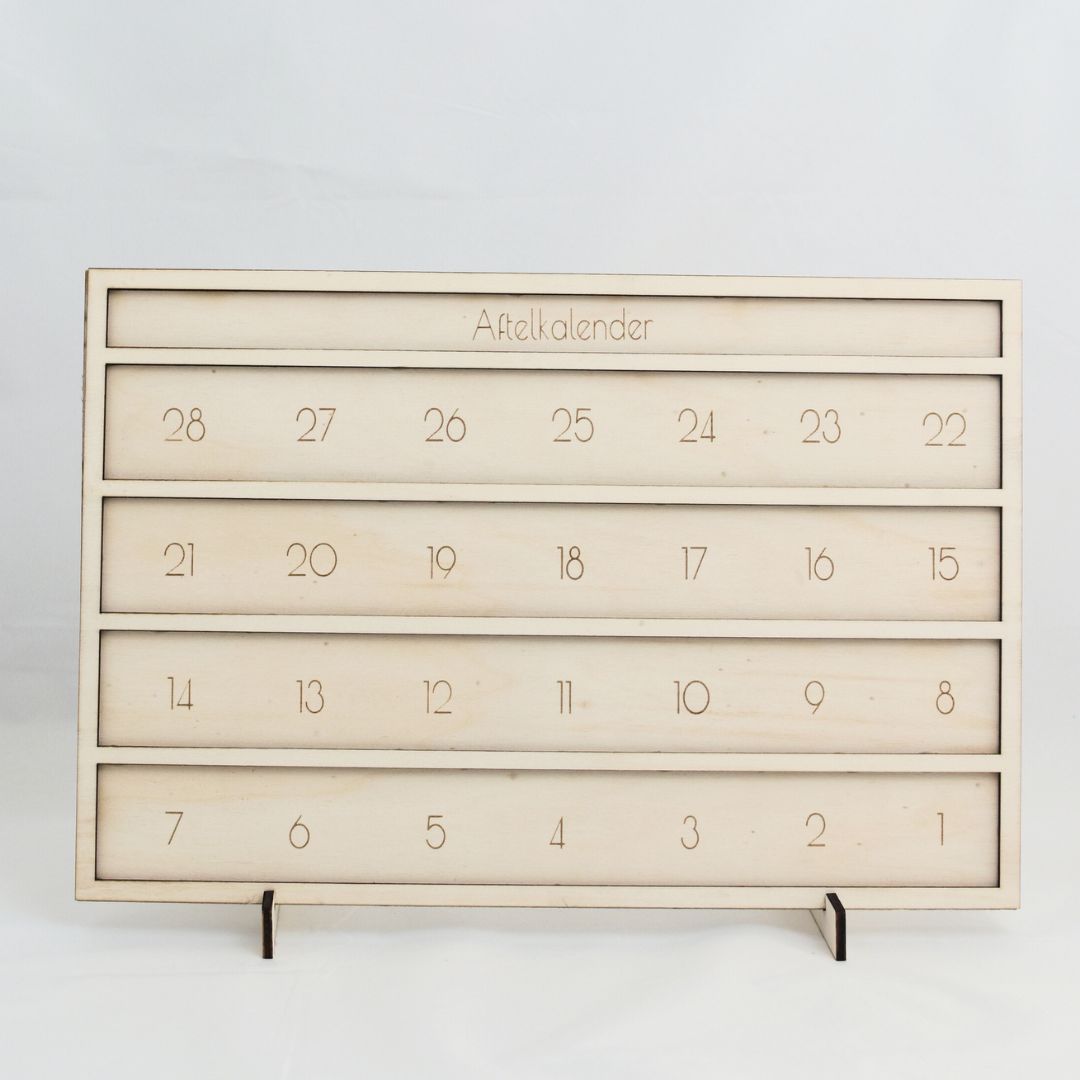 Houten Aftelkalender