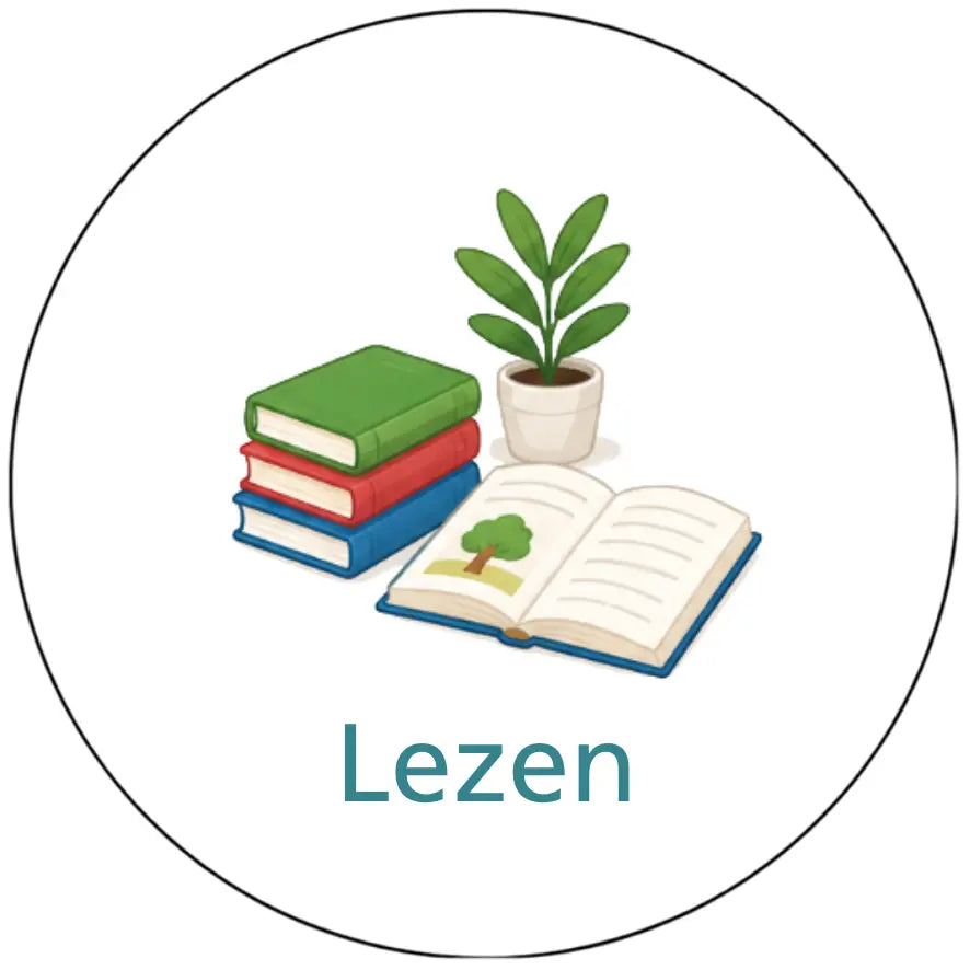 Magnetisch pictogram Zelf lezen