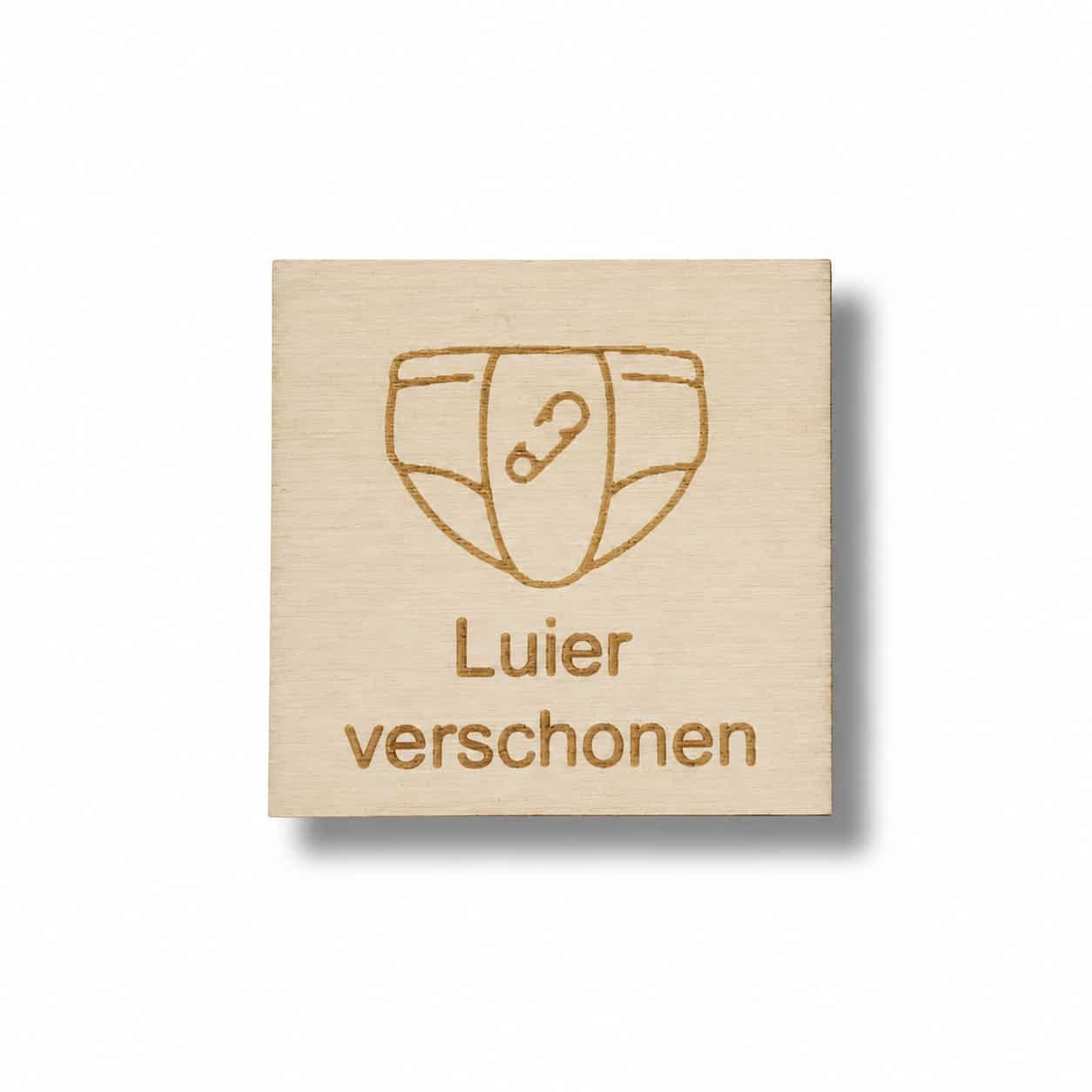 Pictogram Luier verschonen