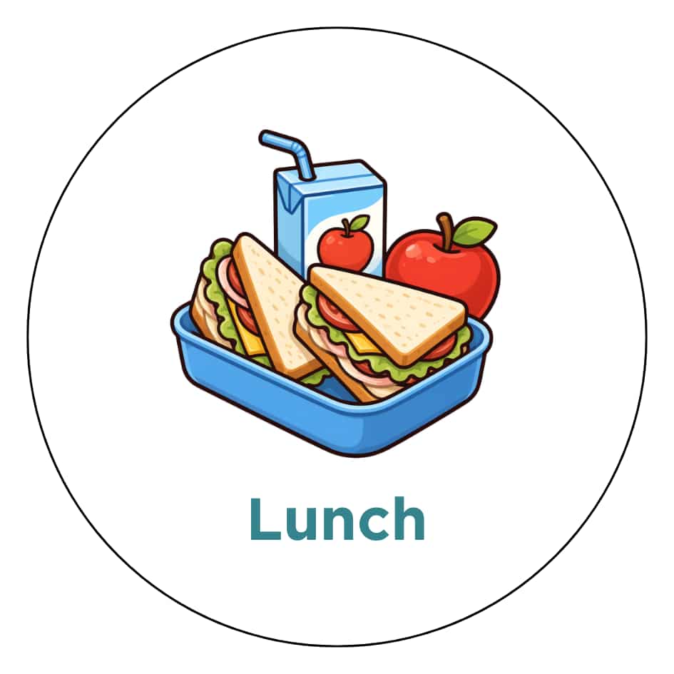 Magnetisch pictogram Lunch