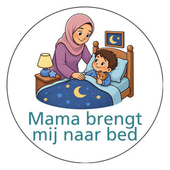 Mama brengt mij naar bed B