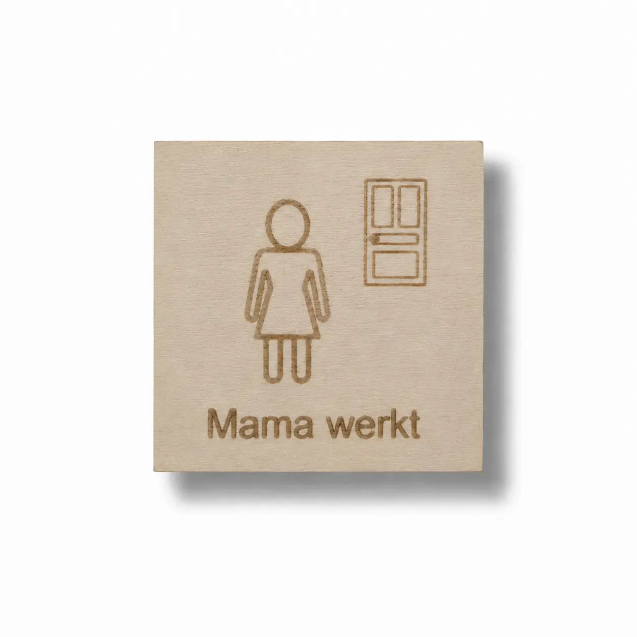 Pictogram Mama werkt