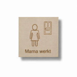 Pictogram Mama werkt