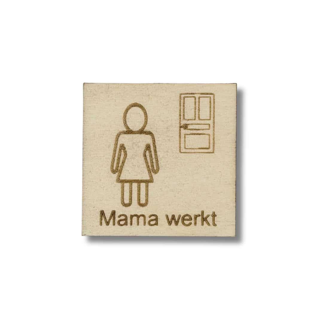 Pictogram Mama werkt
