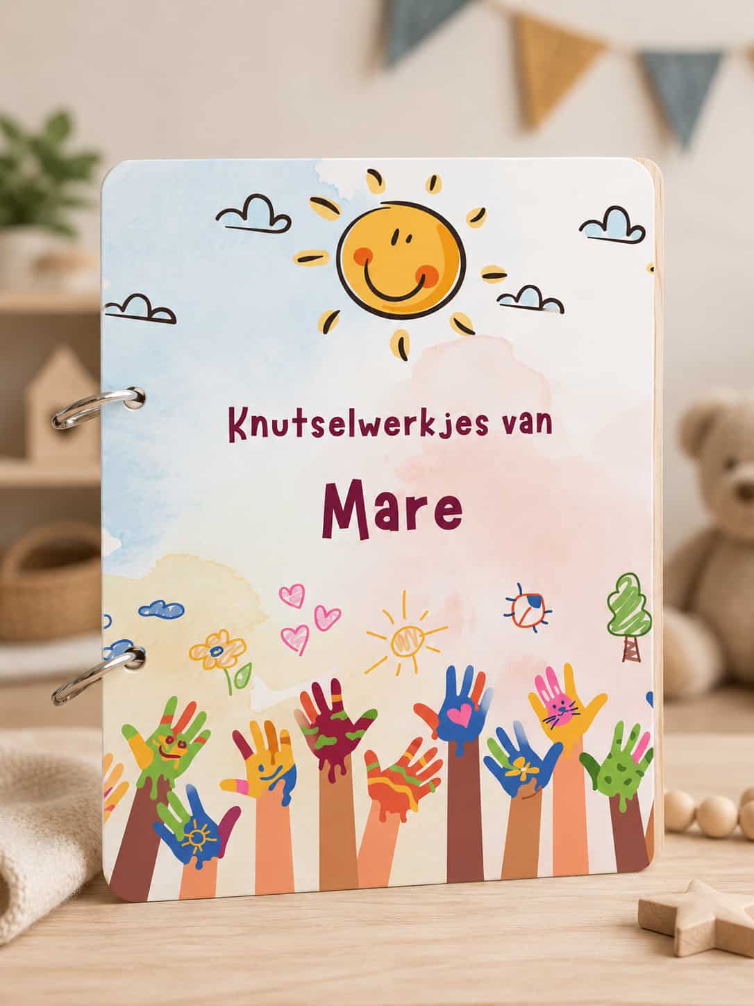 Bewaarbundel knutselwerkjes A4 – Handjes met naam