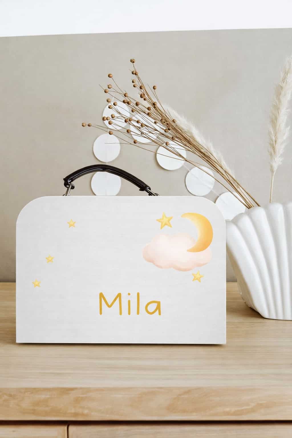 Koffertje sterren met eigen naam (Mila)