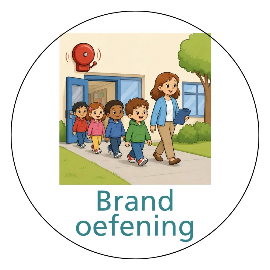 Magnetisch pictogram Brandoefening