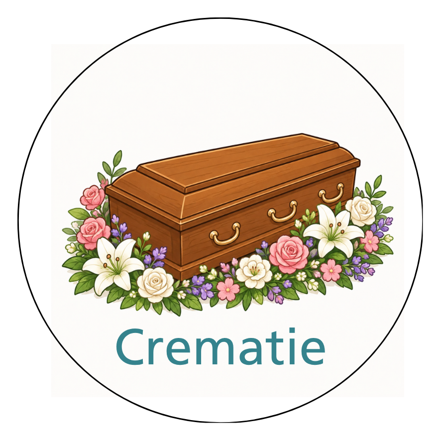 Magnetisch pictogram Crematie
