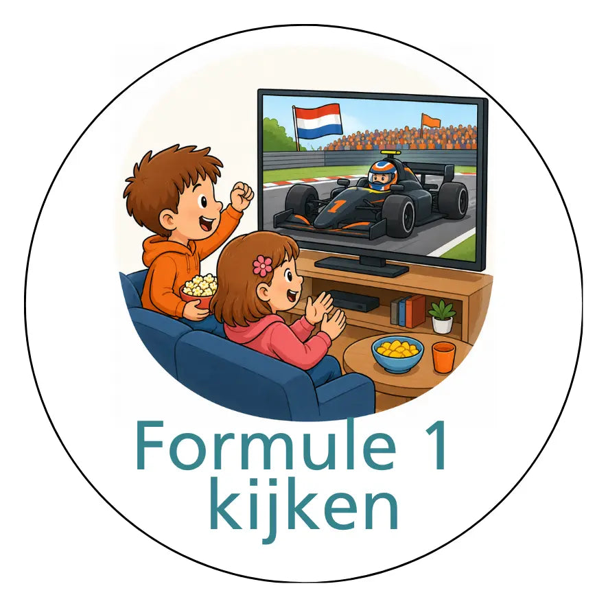 Magnetisch pictogram Formule 1 kijken