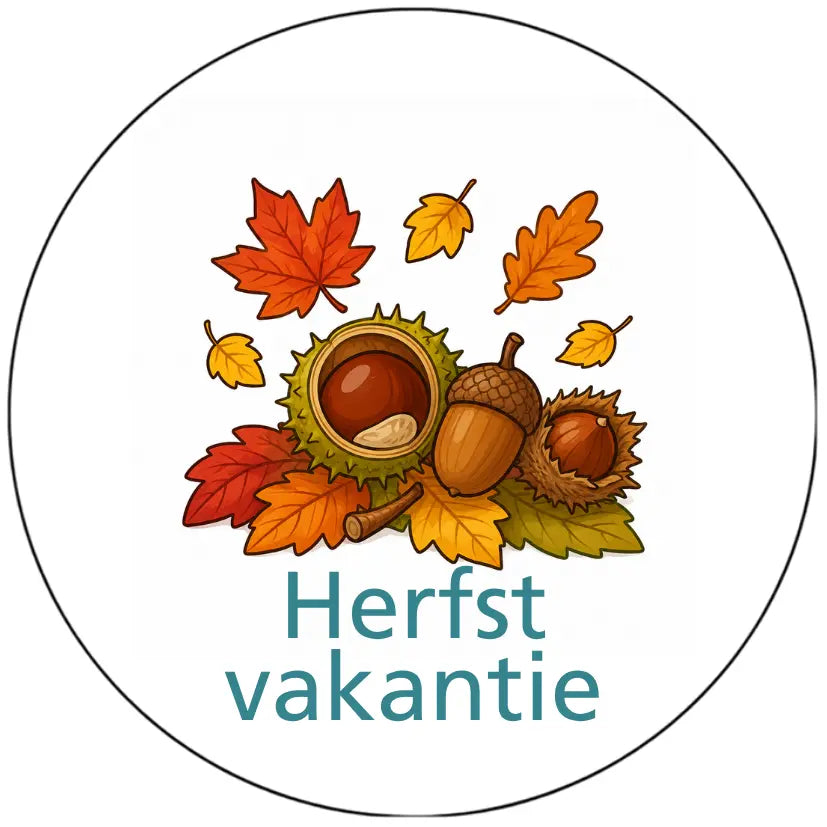 Magnetisch pictogram Herfstvakantie
