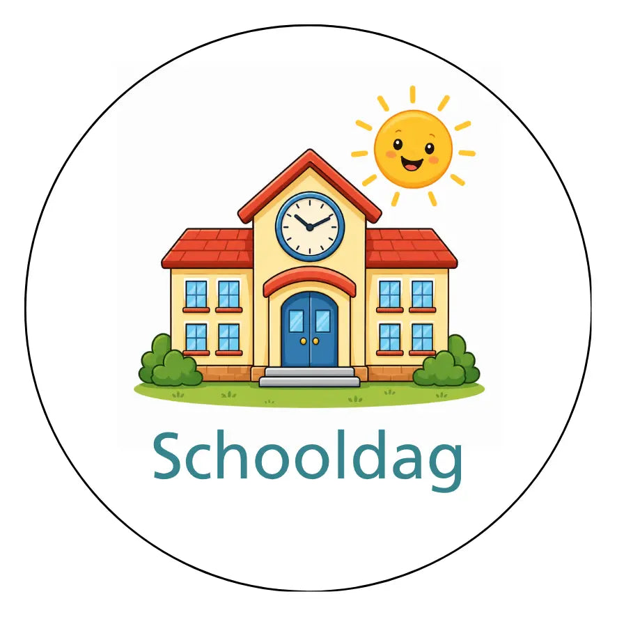 Magnetisch pictogram Schooldag