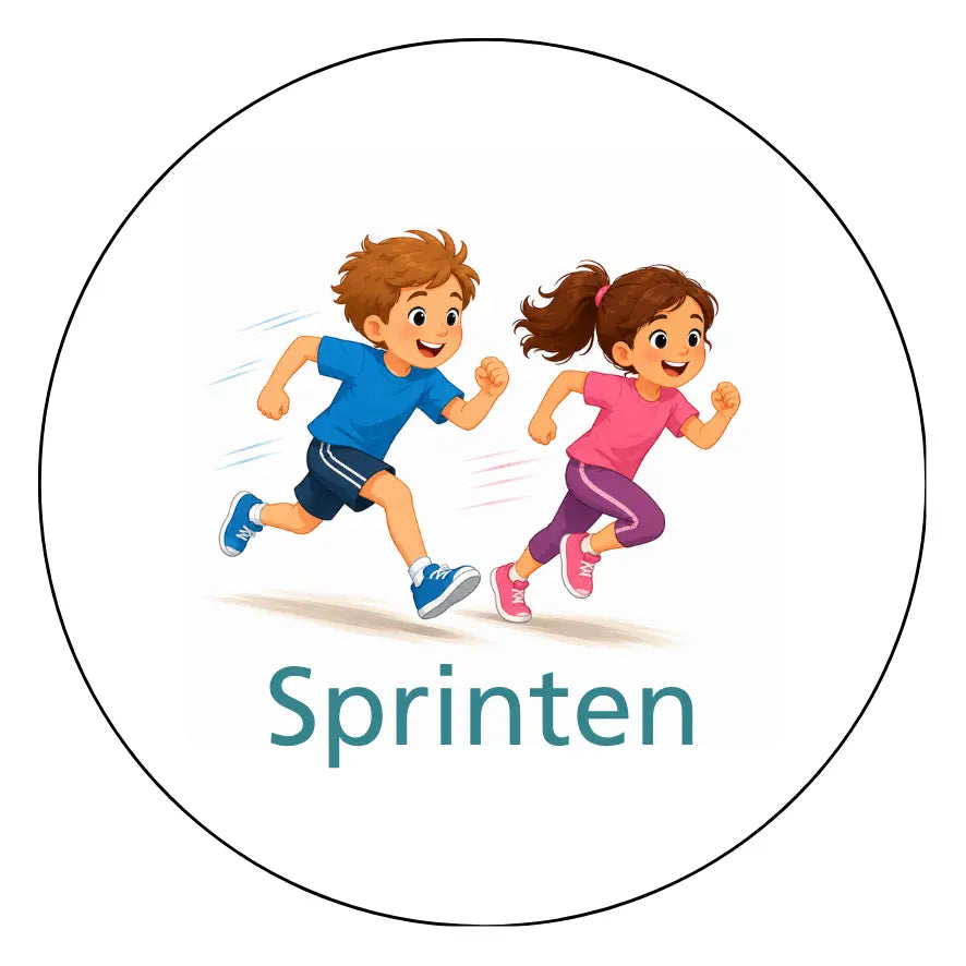Magnetisch pictogram Sprinten