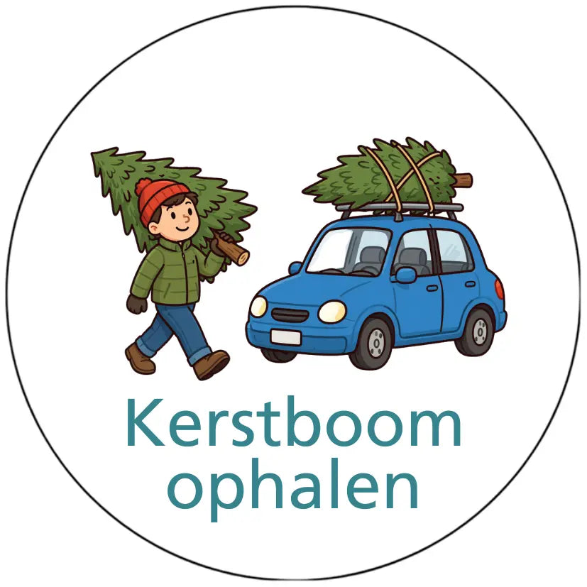 Magnetisch pictogram kerstboom ophalen