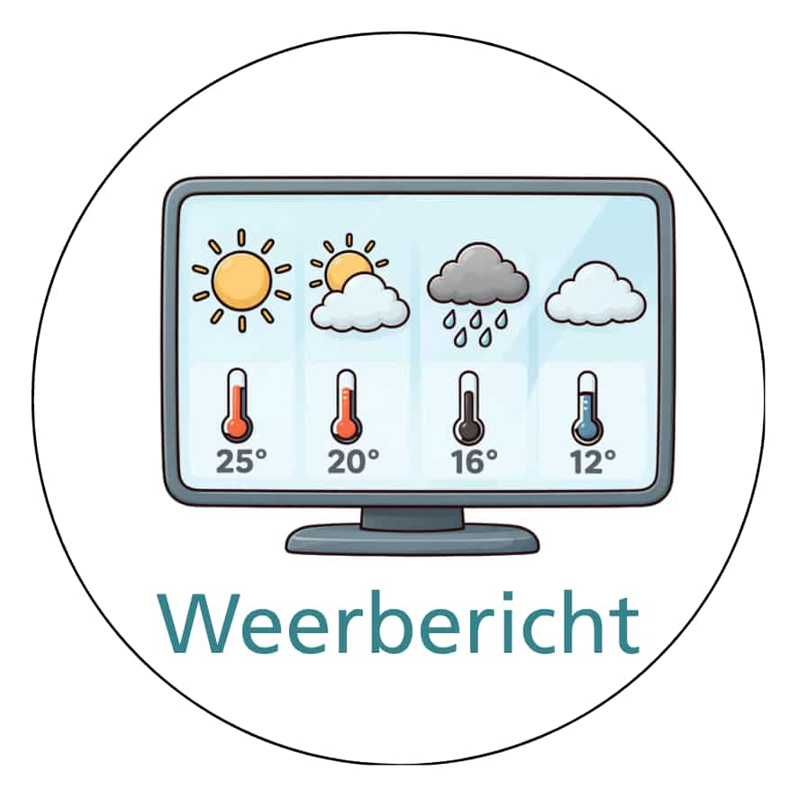 Magnetisch pictogram Weerbericht