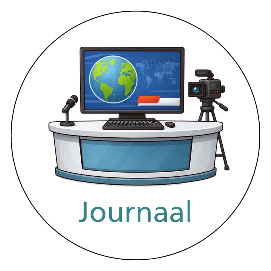 Magnetisch pictogram Journaal