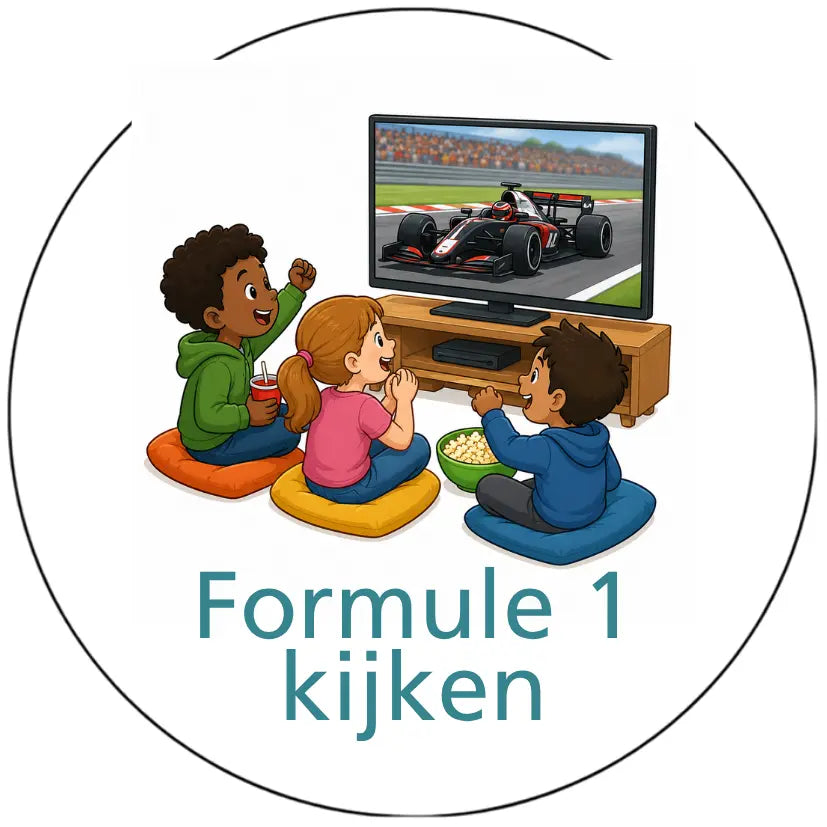 Magnetisch pictogram Formule 1 kijken