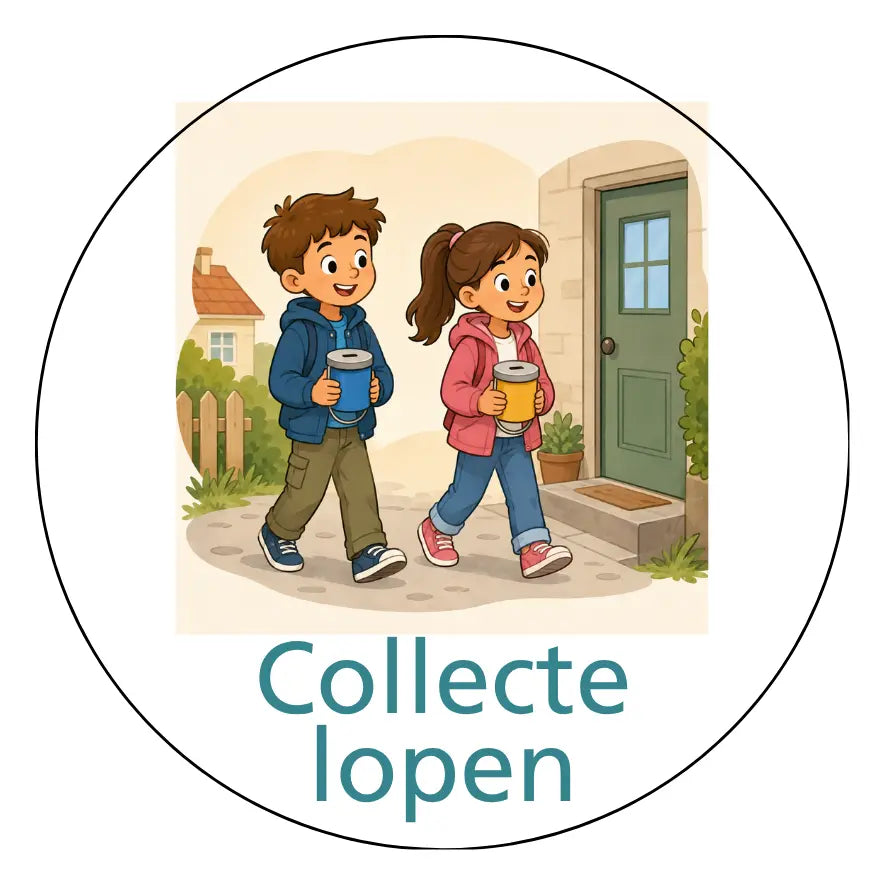 Magnetisch pictogram Collecte lopen