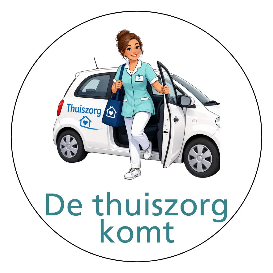Magnetisch pictogram De thuiszorg komt