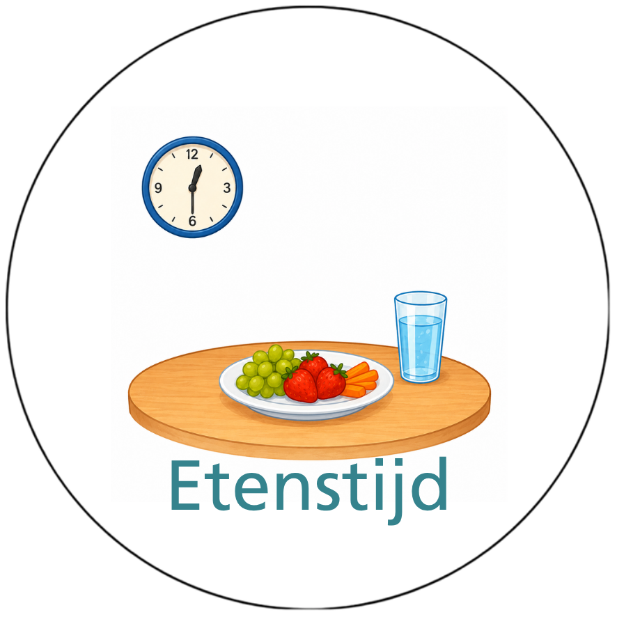 Magnetisch pictogram Etenstijd