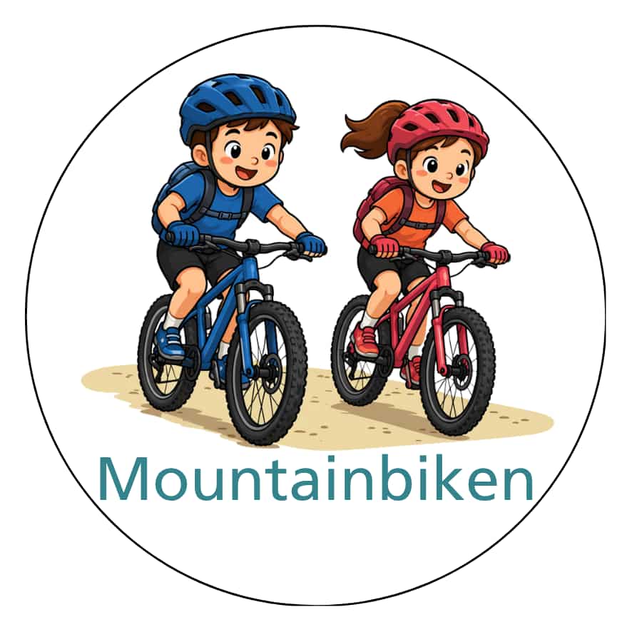 Magnetisch pictogram Mountainbiken