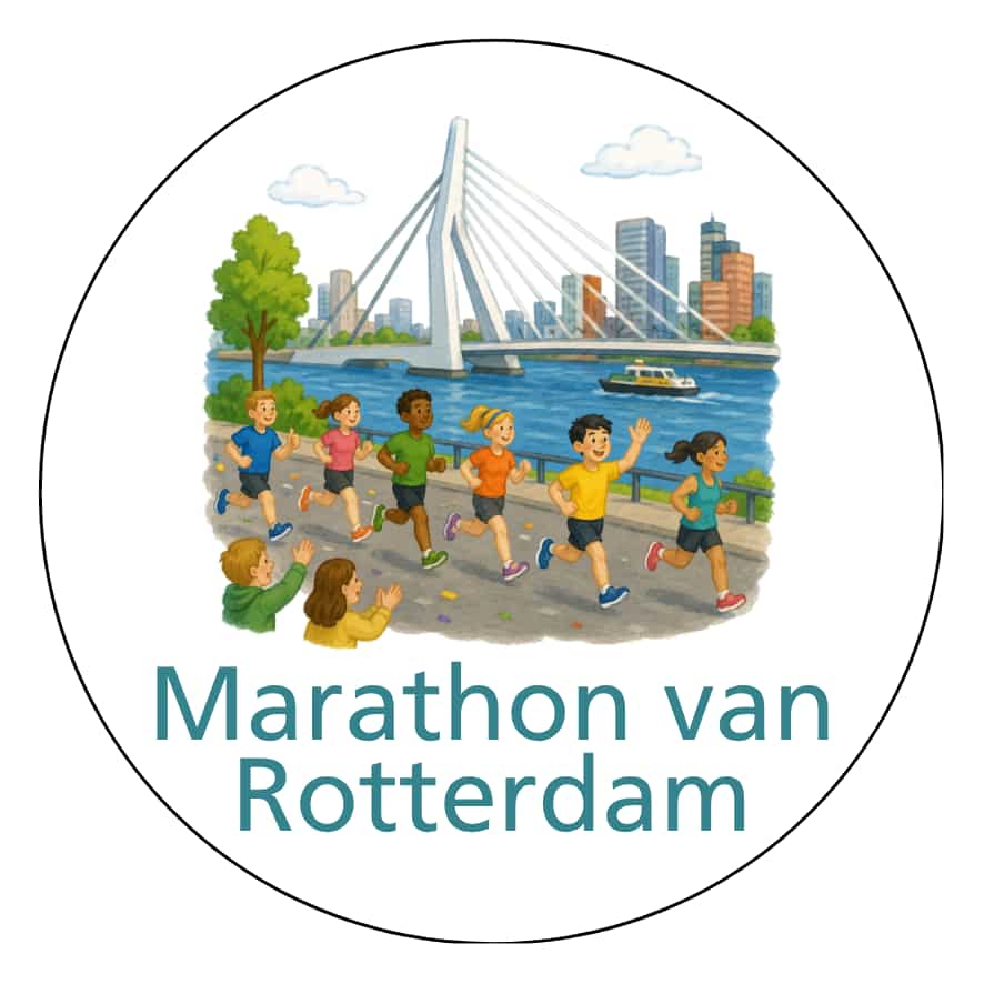 Magnetisch pictogram Marathon