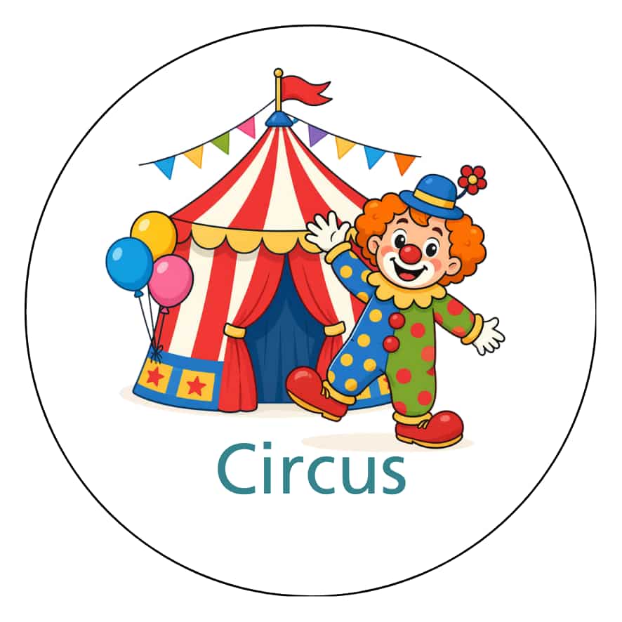 Magnetisch pictogram Circus